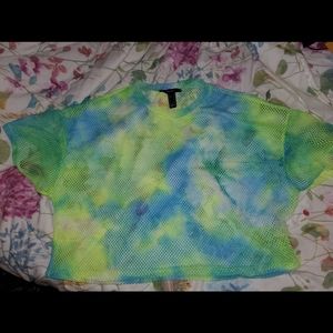 forever 21 mesh crop top